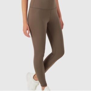 All In Motion Women's Everyday Soft Ultra High Rise Leggings Taupe Dark Brown S